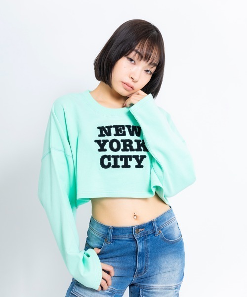 【セール】ANNA SUI NYC “NYC” 刺繍 スウェット プルオーバー 【SP】（スウェット）｜ANNA SUI NYC（アナ スイ エヌ ワイ シー）