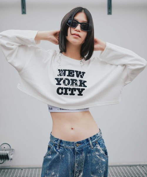 【セール】ANNA SUI NYC “NYC” 刺繍 スウェット プルオーバー 【SP】（スウェット）｜ANNA SUI NYC（アナ スイ エヌ ワイ シー）