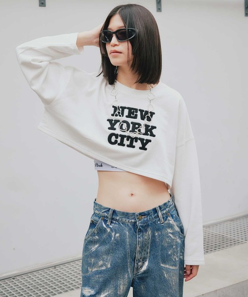 【セール】ANNA SUI NYC “NYC” 刺繍 スウェット プルオーバー 【SP】（スウェット）｜ANNA SUI NYC（アナ スイ エヌ ワイ シー）