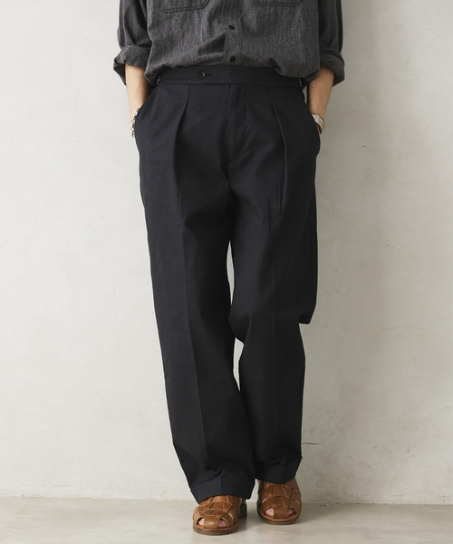 JOURNAL STANDARD relume（ジャーナルスタンダード　レリューム）の「【MICROTEX / マイクロテックス】サイドアジャスターパンツ（その他パンツ・メンズ・ベージュ/ブラック・MEDIUM/LARGE）」の10枚目の写真