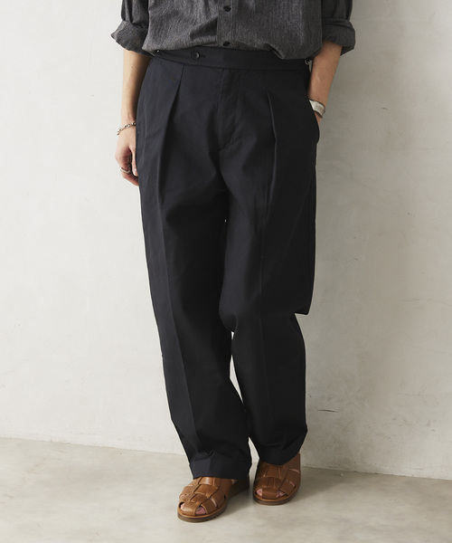 JOURNAL STANDARD relume（ジャーナルスタンダード　レリューム）の「【MICROTEX / マイクロテックス】サイドアジャスターパンツ（その他パンツ・メンズ・ベージュ/ブラック・MEDIUM/LARGE）」の11枚目の写真