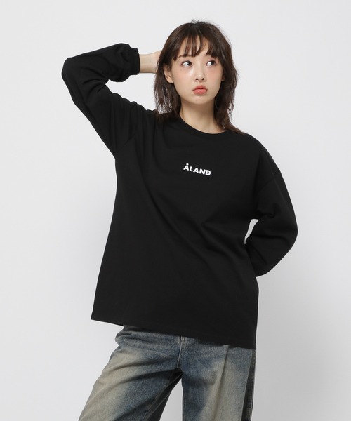 ALAND（エーランド）の「【UNISEX】ALAND／ロゴプリントT／長袖T／2993978（Tシャツ/カットソー・レディース・ブラック/ブルー/ホワイト・MEDIUM/LARGE）」の3枚目の写真