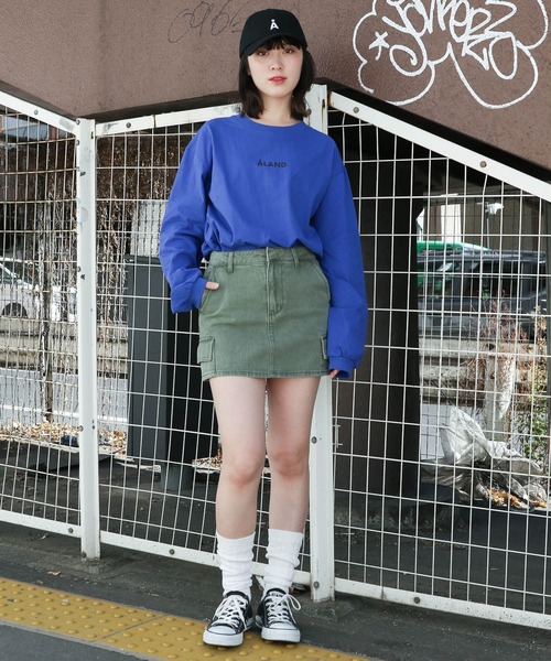 ALAND（エーランド）の「【UNISEX】ALAND／ロゴプリントT／長袖T／2993978（Tシャツ/カットソー・レディース・ブラック/ブルー/ホワイト・MEDIUM/LARGE）」の6枚目の写真