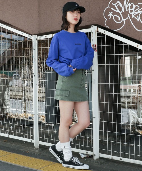 ALAND（エーランド）の「【UNISEX】ALAND／ロゴプリントT／長袖T／2993978（Tシャツ/カットソー・レディース・ブラック/ブルー/ホワイト・MEDIUM/LARGE）」の7枚目の写真