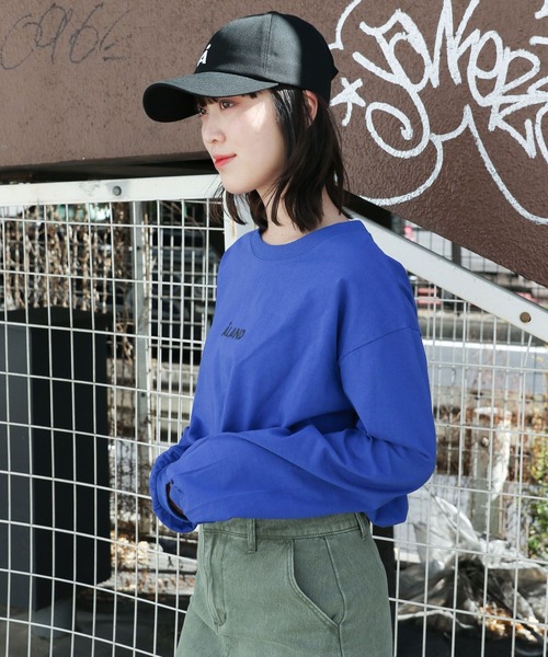 ALAND（エーランド）の「【UNISEX】ALAND／ロゴプリントT／長袖T／2993978（Tシャツ/カットソー・レディース・ブラック/ブルー/ホワイト・MEDIUM/LARGE）」の5枚目の写真