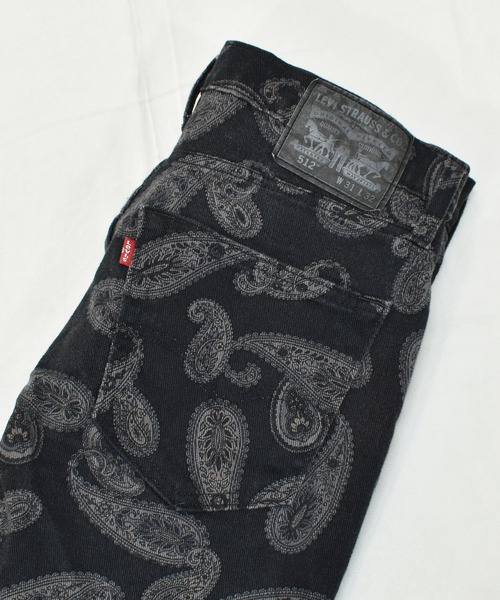Levi's（リーバイス）の「【ヴィンテージ古着】Levi's / リーバイス 512 ペイズリー柄 デニムパンツ ブラックデニム（デニムパンツ・メンズ・ブラック・31）」の4枚目の写真