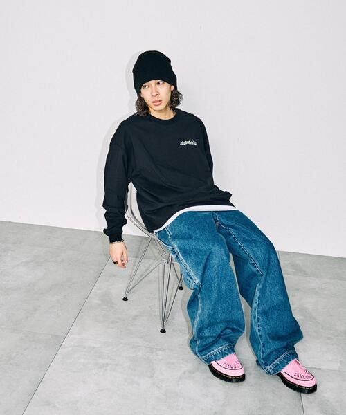 NEW JACK(ニュージャック)の「∴WEGO/別注NEWJACKグラフィックロンT(Tシャツ/カットソー・メンズ・ホワイト/ブラック・MEDIUM/LARGE)」の18枚目の写真