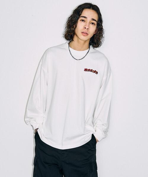 NEW JACK(ニュージャック)の「∴WEGO/別注NEWJACKグラフィックロンT(Tシャツ/カットソー・メンズ・ホワイト/ブラック・MEDIUM/LARGE)」の9枚目の写真