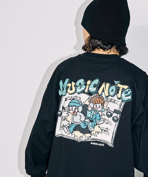 NEW JACK(ニュージャック)の「∴WEGO/別注NEWJACKグラフィックロンT(Tシャツ/カットソー・メンズ・ホワイト/ブラック・MEDIUM/LARGE)」の16枚目の写真