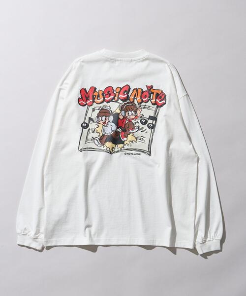 NEW JACK(ニュージャック)の「∴WEGO/別注NEWJACKグラフィックロンT(Tシャツ/カットソー・メンズ・ホワイト/ブラック・MEDIUM/LARGE)」の20枚目の写真