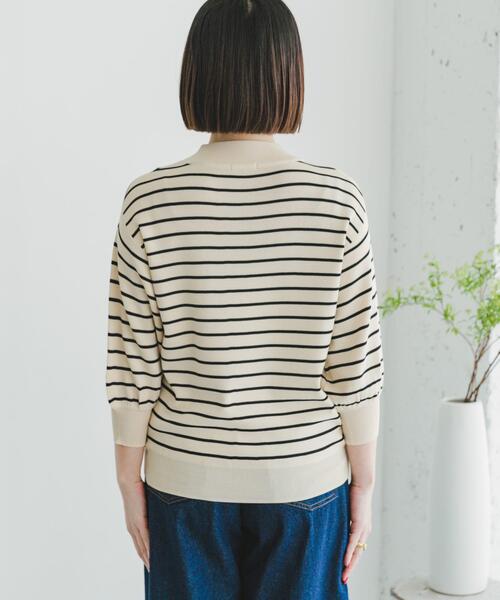 ITEMS URBANRESEARCH(アイテムズ アーバンリサーチ)の「『洗濯可』ソウバリボリュームスリーブニット(ニット/セーター・レディース・ブラック/ホワイト系その他/オフホワイト/ブラウン/ブラック系その他・FREE)」の10枚目の写真