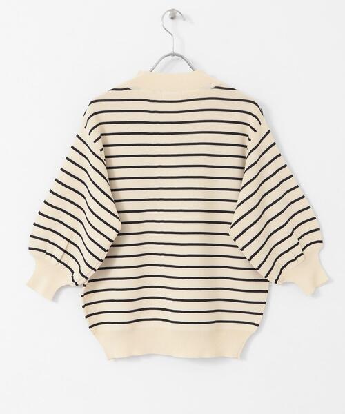 ITEMS URBANRESEARCH(アイテムズ アーバンリサーチ)の「『洗濯可』ソウバリボリュームスリーブニット(ニット/セーター・レディース・ブラック/ホワイト系その他/オフホワイト/ブラウン/ブラック系その他・FREE)」の12枚目の写真