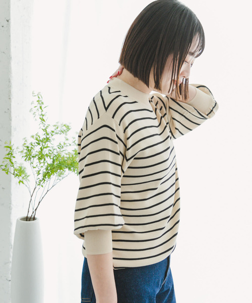 【アイテムズ アーバンリサーチ（レディース）】『洗濯可』ソウバリボリュームスリーブニット URBAN RESEARCH ITEMS｜『洗濯可』ソウバリボリュームスリーブ