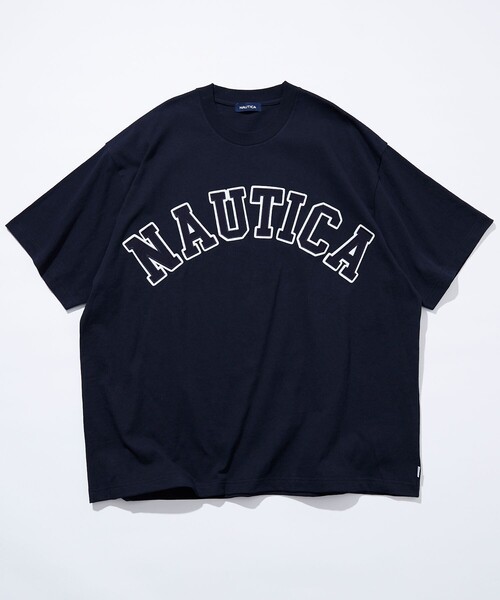 NAUTICA（ノーティカ）の「NAUTICA/ノーティカ Arch Logo S/S Tee/アーチロゴ ショートスリーブ Tシャツ（Tシャツ/カットソー・メンズ・ホワイト/ブラック/ライトグレー/グリーン/ネイビー・X-LARGE/LARGE/MEDIUM/SMALL）」の5枚目の写真