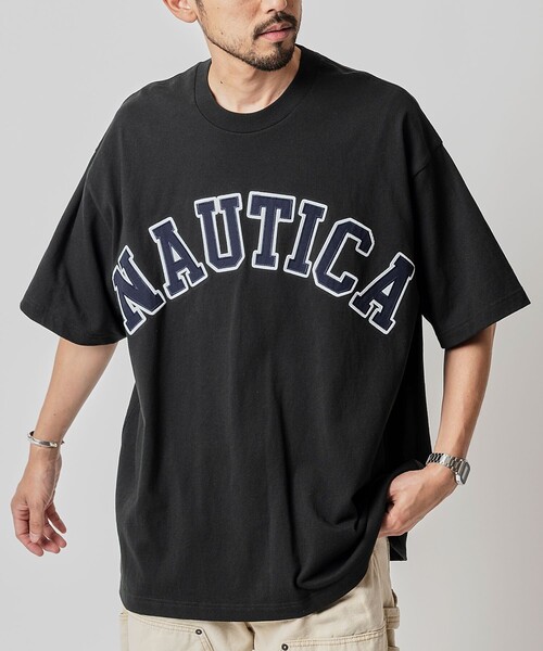 セール】NAUTICA/ノーティカ Arch Logo S/S Tee/アーチロゴ