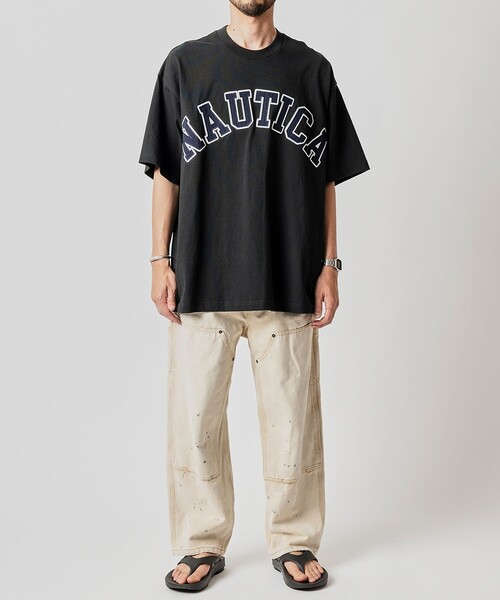 NAUTICA（ノーティカ）の「NAUTICA/ノーティカ Arch Logo S/S Tee/アーチロゴ ショートスリーブ Tシャツ（Tシャツ/カットソー・メンズ・ホワイト/ブラック/ライトグレー/グリーン/ネイビー・X-LARGE/LARGE/MEDIUM/SMALL）」の13枚目の写真