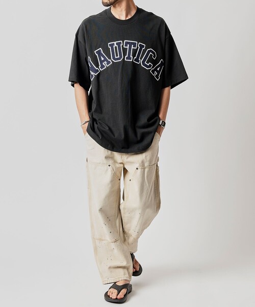 NAUTICA（ノーティカ）の「NAUTICA/ノーティカ Arch Logo S/S Tee/アーチロゴ ショートスリーブ Tシャツ（Tシャツ/カットソー・メンズ・ホワイト/ブラック/ライトグレー/グリーン/ネイビー・X-LARGE/LARGE/MEDIUM/SMALL）」の15枚目の写真