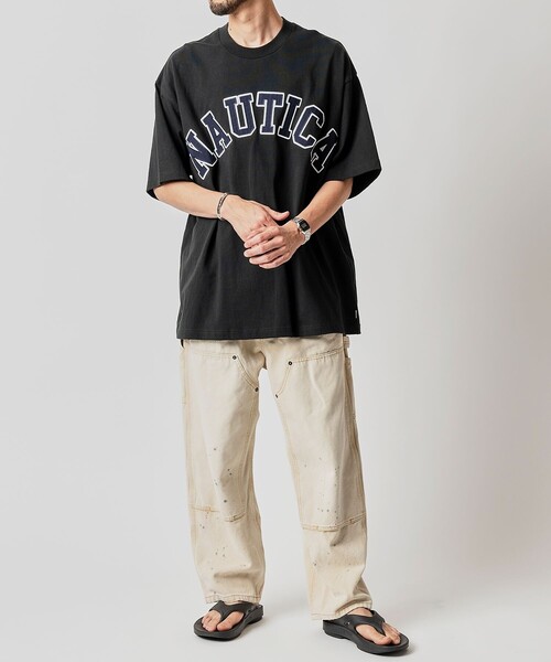 セール】NAUTICA/ノーティカ Arch Logo S/S Tee/アーチロゴ