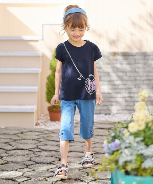 新品　エニィファム　120cm 半袖Tシャツ　7分丈パンツ　キッズ　セット 新品 エニィファム キッズ 120cm 半袖Tシャツ 7分丈パンツ トップス