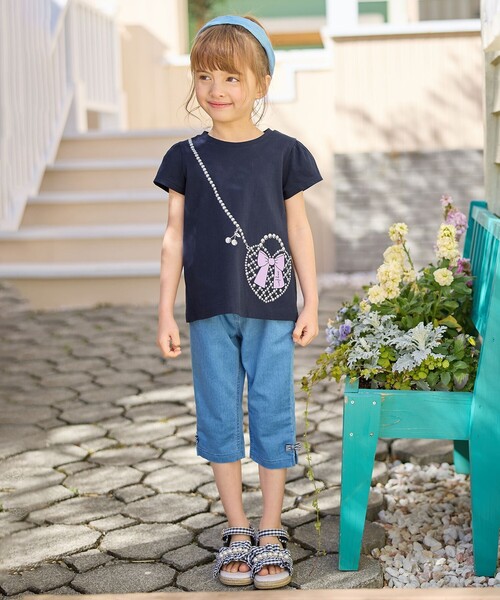 新品 エニィファム キッズ 120cm 半袖Tシャツ 7分丈パンツ トップス