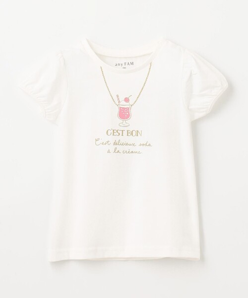 ANY（エニィ）の「【WEB限定】7days プリント 半袖 Tシャツ（Tシャツ/カットソー・キッズ・ホワイト系/サックスブルー系/ふじ色系/ライラック系/ピンク系/黄緑系/ネイビー系・90/100/110/120/130）」の21枚目の写真