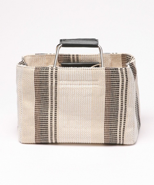 LEPSIM(レプシィム)の「マルチストライプ2WAYバッグ 110678(ショルダーバッグ・レディース・ブルー/アイボリー/ブラウン・ONE SIZE)」の9枚目の写真