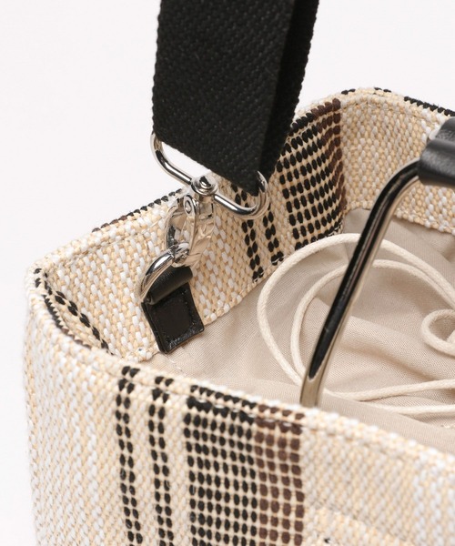 LEPSIM(レプシィム)の「マルチストライプ2WAYバッグ 110678(ショルダーバッグ・レディース・ブルー/アイボリー/ブラウン・ONE SIZE)」の12枚目の写真