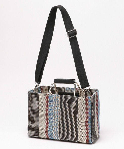 LEPSIM(レプシィム)の「マルチストライプ2WAYバッグ 110678(ショルダーバッグ・レディース・ブルー/アイボリー/ブラウン・ONE SIZE)」の17枚目の写真
