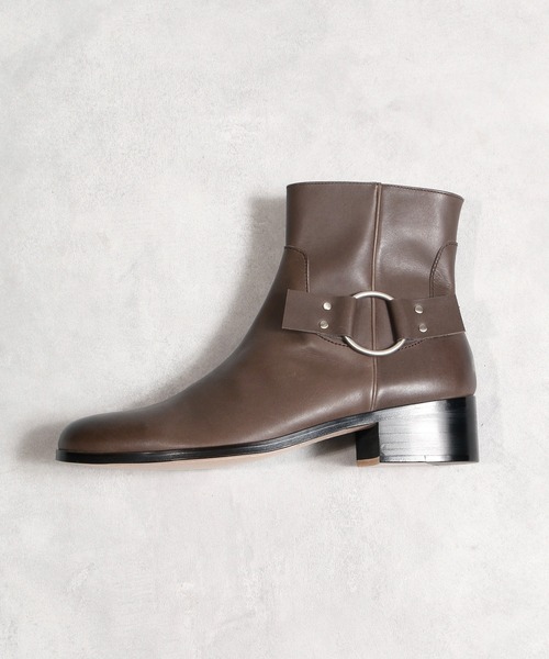 PADRONE パドローネ / BL SIDE ZIP RING BOOTS サイドジップ