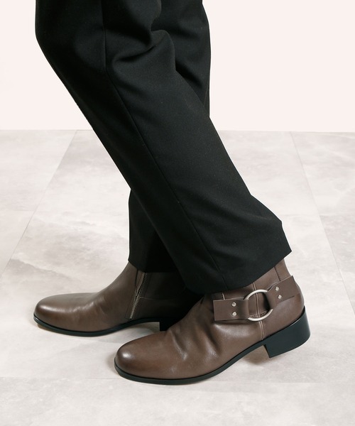 PADRONE サイドジップヒールブーツ MADE IN JAPAN PADRONE（パドローネ）の「PADRONE パドローネ / SHORT SIDE ZIP