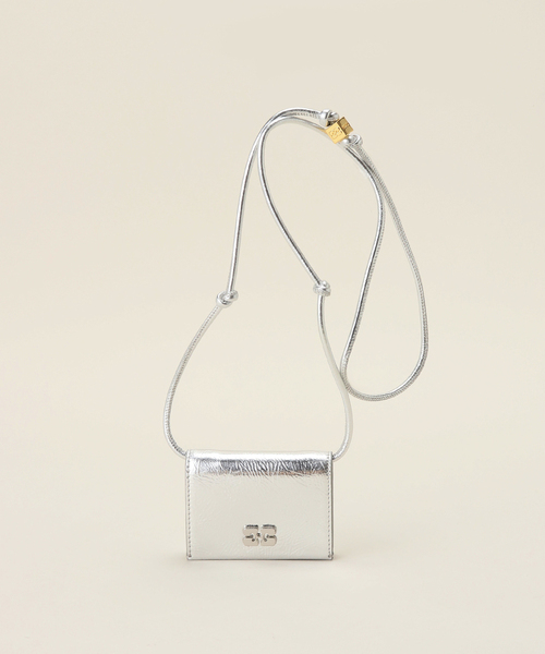 GANNI（ガニー）の「GANNI Bou Compact Zipped Wallet Sparkle（財布