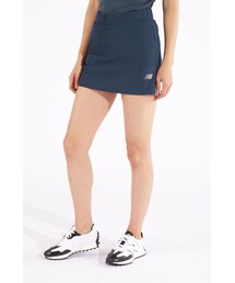 【new balance golf】マイクロチェック柄 インナーパンツ付き ジャージー スカート (WOMENS WORLD)
