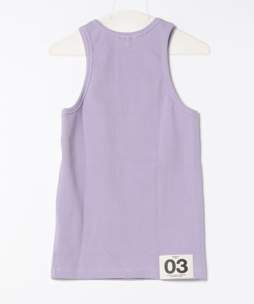 BASICKS（ベイシックス）の「BASICKS Super Fine Organic Rib Tank-top B-0017（タンクトップ・レディース・パープル・MEDIUM）」の7枚目の写真
