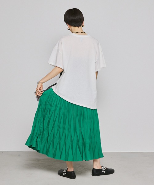 manana suerte（マニャーナスエルテ）の「デザインプリーツロングスカート（スカート・レディース・ブルー/ブラック/グリーン・FREE）」の17枚目の写真