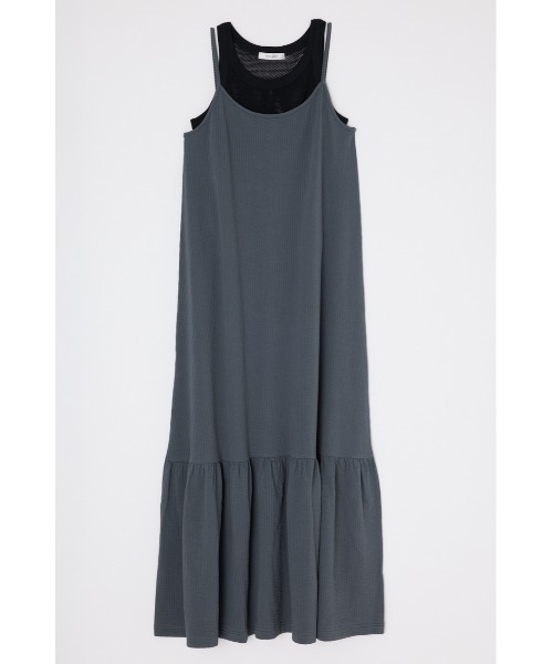 マウジー　キャミドレス MOUSSY | FRONT ZIP NYLON キャミドレス (ワンピース(ロング