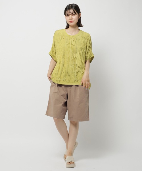 niko and...（ニコアンド）の「COFFEEカラーショートパンツ（その他パンツ・レディース・ブラック/アイボリー/キャメル・FREE）」の4枚目の写真