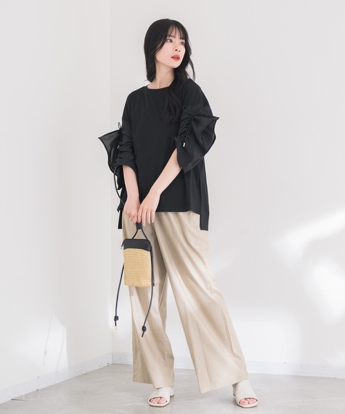 KATHARINE ROSS（キャサリンロス）の「【KATHARINE ROSS】WEB限定 メッシュレザーショルダー（かごバッグ・レディース・ブラック/アイボリー・MEDIUM）」の21枚目の写真