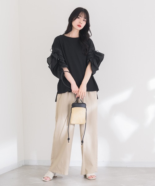 KATHARINE ROSS（キャサリンロス）の「【KATHARINE ROSS】WEB限定 メッシュレザーショルダー（かごバッグ・レディース・ブラック/アイボリー・MEDIUM）」の18枚目の写真