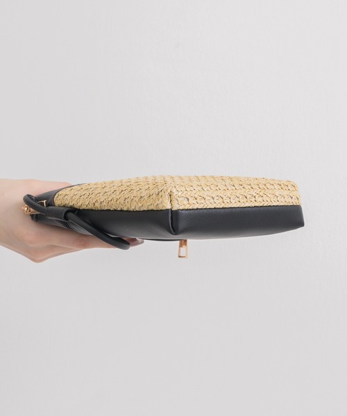 KATHARINE ROSS（キャサリンロス）の「【KATHARINE ROSS】WEB限定 メッシュレザーショルダー（かごバッグ・レディース・ブラック/アイボリー・MEDIUM）」の9枚目の写真