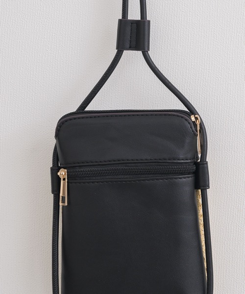 KATHARINE ROSS（キャサリンロス）の「【KATHARINE ROSS】WEB限定 メッシュレザーショルダー（かごバッグ・レディース・ブラック/アイボリー・MEDIUM）」の8枚目の写真