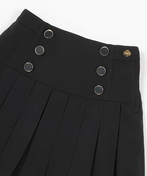 トドラー ダブルボタンプリーツスカート