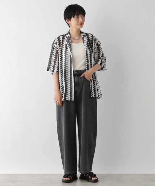 LEPSIM(レプシィム)の「レーシー柄シャツ 116752(シャツ/ブラウス・レディース・ブラック/ブルー・FREE)」の19枚目の写真