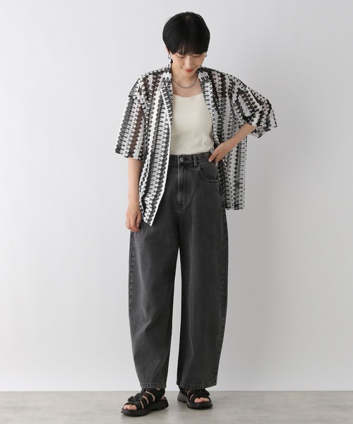 LEPSIM(レプシィム)の「レーシー柄シャツ 116752(シャツ/ブラウス・レディース・ブラック/ブルー・FREE)」の21枚目の写真