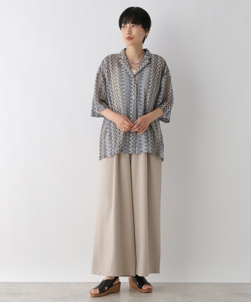 LEPSIM(レプシィム)の「レーシー柄シャツ 116752(シャツ/ブラウス・レディース・ブラック/ブルー・FREE)」の14枚目の写真