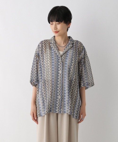 LEPSIM(レプシィム)の「レーシー柄シャツ 116752(シャツ/ブラウス・レディース・ブラック/ブルー・FREE)」の15枚目の写真