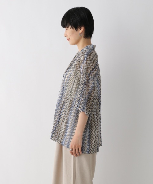 LEPSIM(レプシィム)の「レーシー柄シャツ 116752(シャツ/ブラウス・レディース・ブラック/ブルー・FREE)」の16枚目の写真