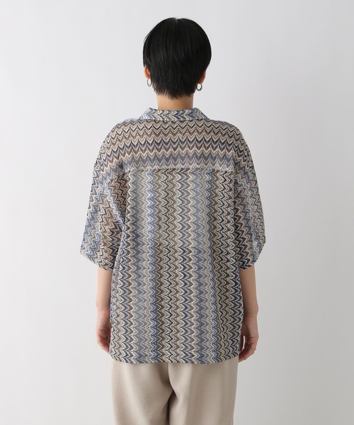 LEPSIM(レプシィム)の「レーシー柄シャツ 116752(シャツ/ブラウス・レディース・ブラック/ブルー・FREE)」の17枚目の写真