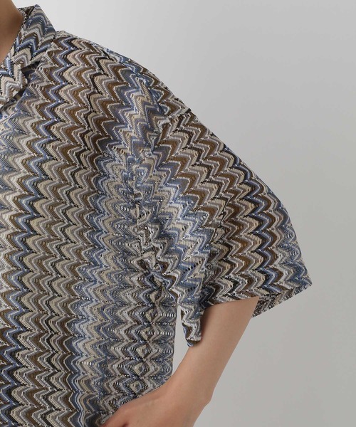 LEPSIM(レプシィム)の「レーシー柄シャツ 116752(シャツ/ブラウス・レディース・ブラック/ブルー・FREE)」の7枚目の写真