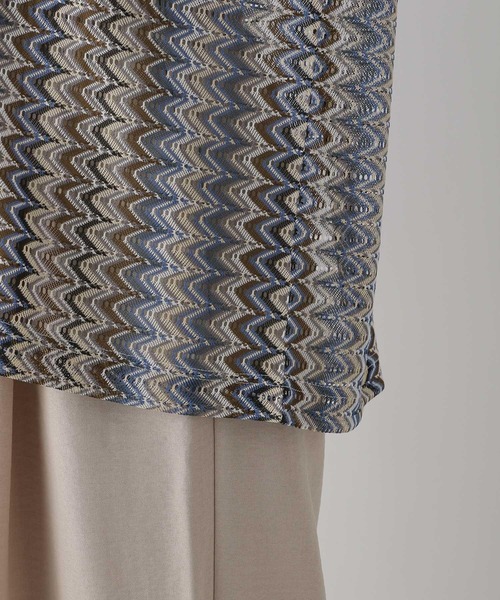 LEPSIM(レプシィム)の「レーシー柄シャツ 116752(シャツ/ブラウス・レディース・ブラック/ブルー・FREE)」の8枚目の写真