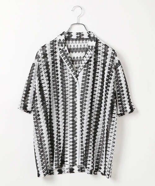 LEPSIM(レプシィム)の「レーシー柄シャツ 116752(シャツ/ブラウス・レディース・ブラック/ブルー・FREE)」の10枚目の写真